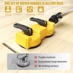 Plank Grabber Floor Fix Pro – 2pcs double-headed suction cups kit, Yellow