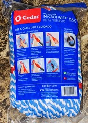 O-Cedar MicroTwist Max Microfiber Twist Mop Refill Lasts 3 Months Machine Wash