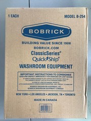 Bobrick B-254 ClassicSeries Recessed Sanitary Napkin Disposal – Stainless Steel