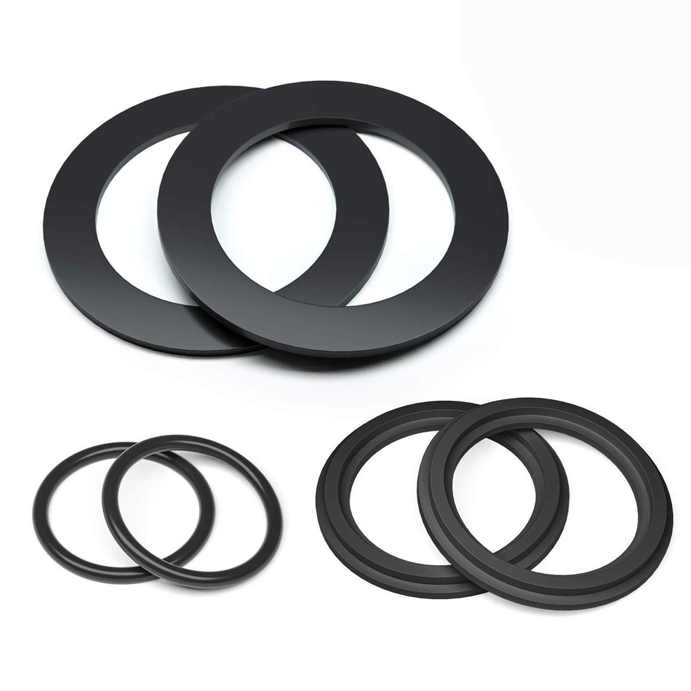 HENMI 25076RP Washer and Ring Kit for 1-1/2in Fittings, 1.5 inches, Black