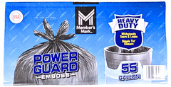 Member’s Mark Heavy Duty 55-Gallon Drum Liner Trash Bags 80 Count