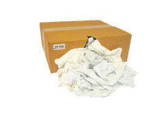 Pallet of White T-Shirt Rags (10 LB) – 78 Boxes – 780 LB – Free Shipping!!!