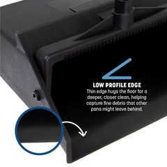 SPARTA Duo-Pan Upright Dust Pan and 36″ – 2-Piece & Broom Set, Black
