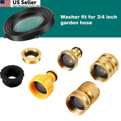 Tatuo 35 Pack Garden Hose Washers Rubber Seals, Self Locking Black