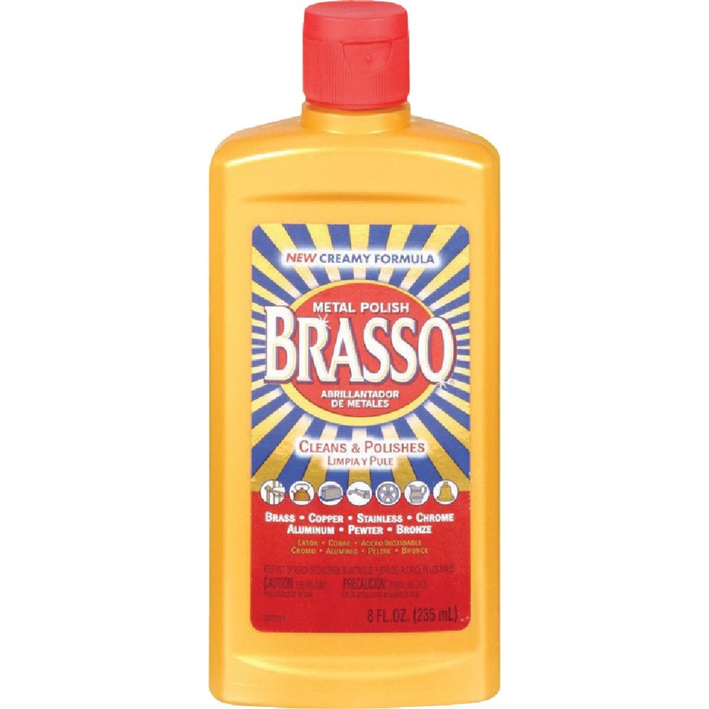 Brasso 8 Oz. Metal Polish 2660089334 Pack of 8 Brasso 2660089334 026600893347