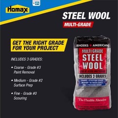 Rhodes American 10121114 Medium Grit Steel Wool Pad 8-3/4 L in. (Pack of 6)