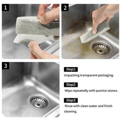 36 Pack Grey Pumice Stones for Toilet Cleaning Hard Water Stain Remover Set