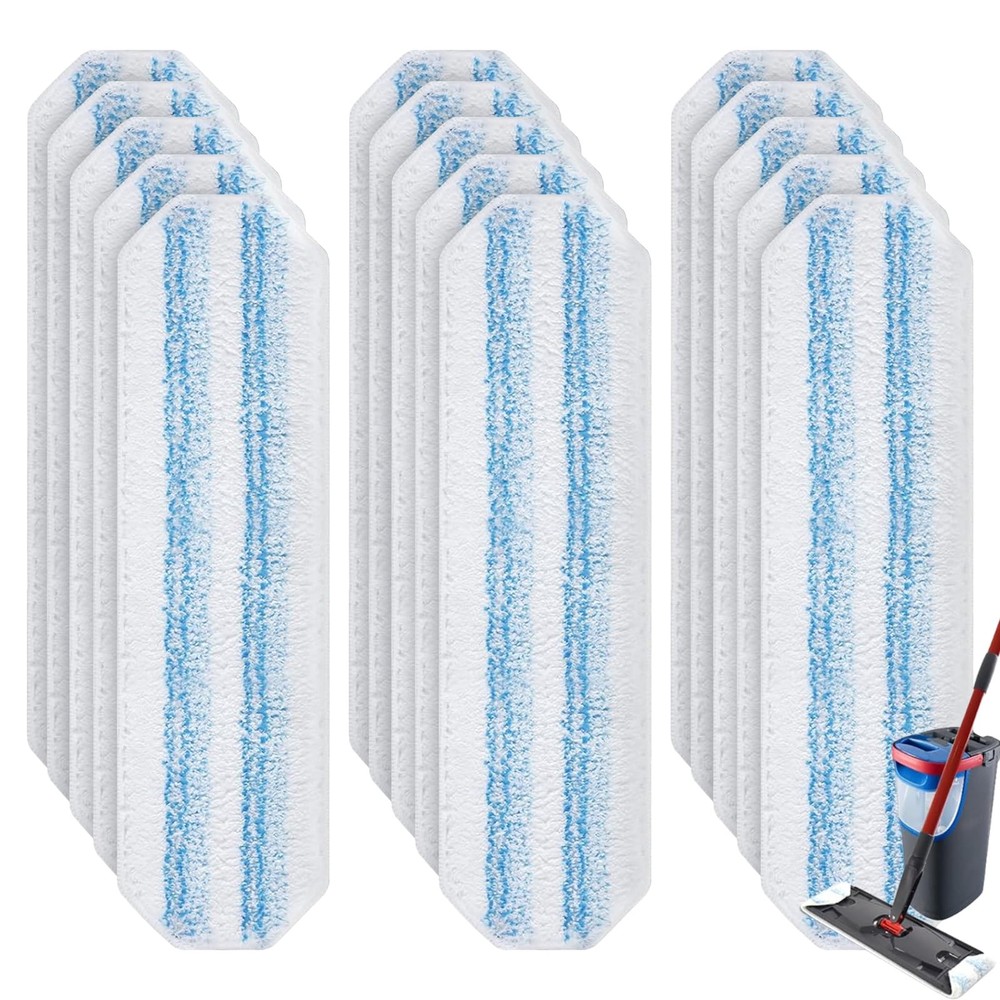 BYOFI 15 Pack 15 O-Cedar H2prO Mop Pads, 15 O-cedar H2pro Pads