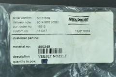 Minuteman 450248 VeeJet Nozzle