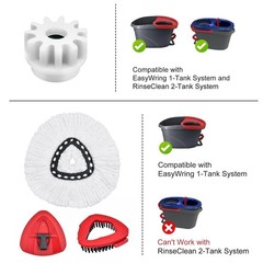 Mop Heads Replacements for Ocedar, Mop Replace Heads for O Cedar, Spin Mops R…