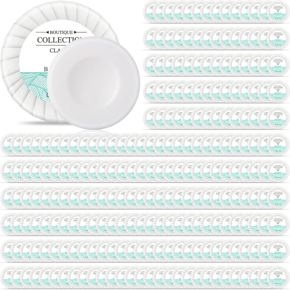 1000 Pcs Mini Soap Bars 0.4 oz Small Round Coin Size Hotel Soap
