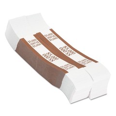 Pap-R Products 405000 $5,000 in $50 Bills Currency Straps – Brown (1000/PK) New