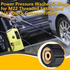 NBRINGO Power Pressure Washer O Rings – 30 Pack Viton 1/4″ and 3/8″, Brown