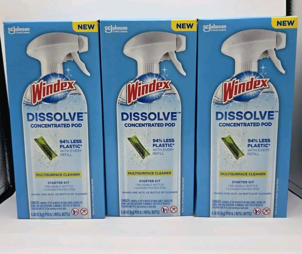 Windex Fresh Scent Concentrated Multi-Surface Cleaner Liquid 28oz (3-Pack)