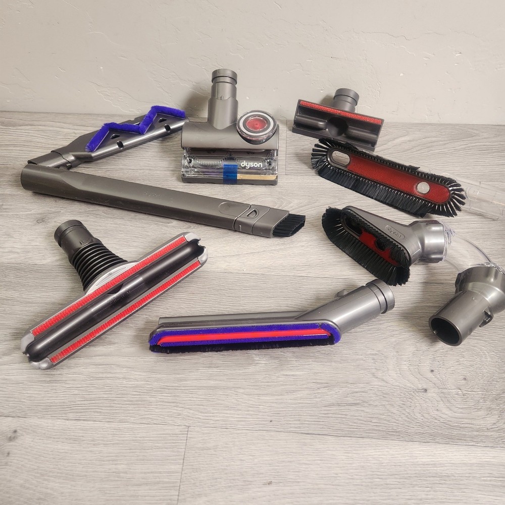 Dyson Grey Vacuum Attachment Set Multi-Piece Tangle-Free Turbine Cleaning Tools