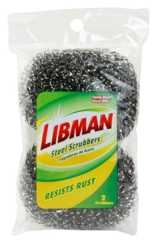 Libman Steel Scrubbers, Pack of 2 1 Count