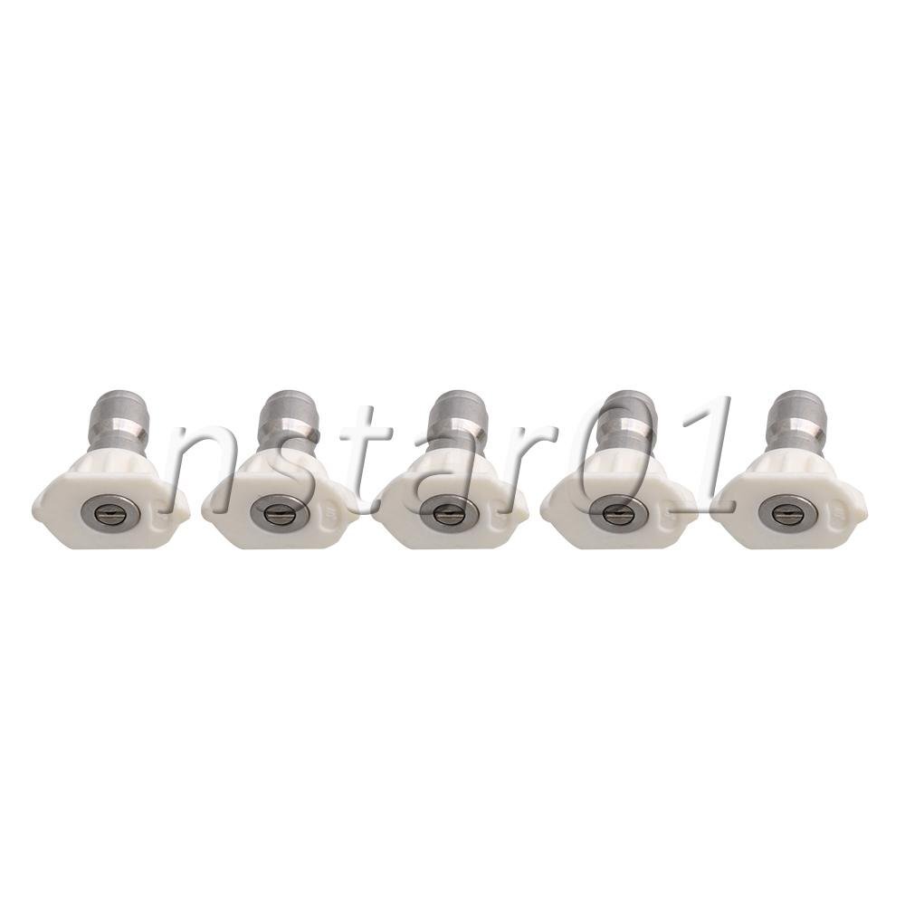 5pcs 1.0/1.2/1.4/1.6/2.0mm 40 Degree Steel High-Pressure Spray Nozzle
