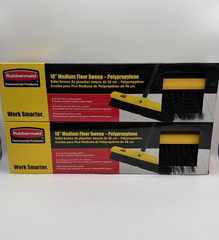 Rubbermaid 18″ Super Sweeper Heavy Duty Floor Brush 2 Pack
