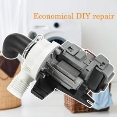 [Upgraded]W10536347 Washer Drain Pump Assembly, Exact for Whirl.pool Black