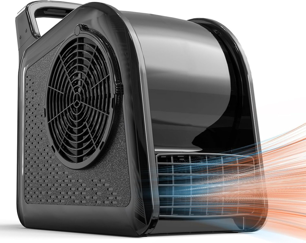 High-Velocity Floor Drying Blower with UV Lamp & 3-Speed Fan