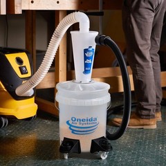 Oneida Air Systems Dust Deputy 2.5 Sturdy Deluxe All Clear Cyclone (Used)