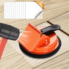 REXBETI Floor Gap Fixer Tool, Plank Repair Kit, 45°Striking Face, Orange