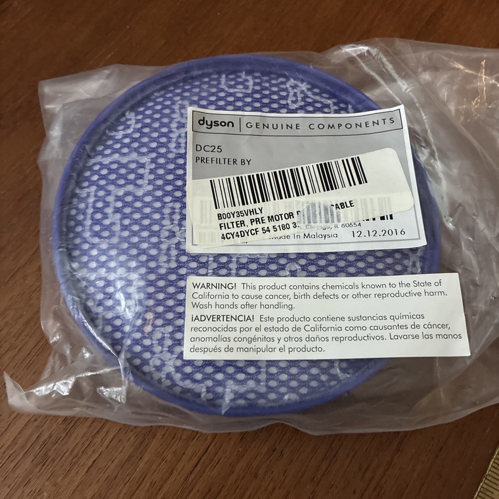 Dyson Dc25 Genuine Prefilter 919171-02 Washable (NEW) Pre Filter