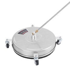 Stainless Steel Round Surface Cleaner with 2 Nozzles, 5000 PSI Power