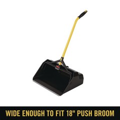 RCP 2018781 Maximizer Plastic Heavy-Duty Stand Up Debris Pan – Yellow/Black New