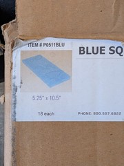 Blue Sorbent Scrub Pads 5.25 x 10.5 in, 18 Pack Model P0511BLU