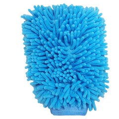 LT. BLUE Microfiber Car Kitchen Household Wash Washing Cleaning Glove Mit New