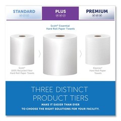 Scott 01005 8 in. x 1000 ft. Essential Hard Roll Towels – WT (6 Rolls/CT) New