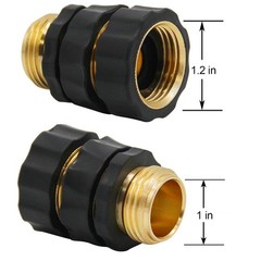 Triumpeek 3/4″ Garden Hose Connector, 9 7-10 cm, 9 PCS – 6 Male & 3 Female