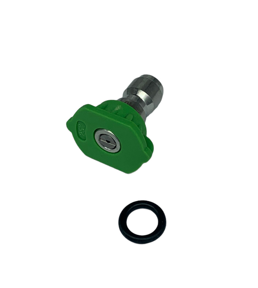 Pressure Washer Quick Connect Tip Nozzle Size 3.5 GPM Green 25 Degree Spray