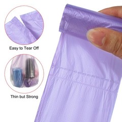 8 Rolls / 240 Counts Small Trash Bags 0.5 Gallon Garbage Bags Purple