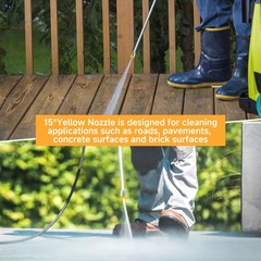 Tool Daily Pressure Washer Tips, 15 Degree Yellow Power Nozzle