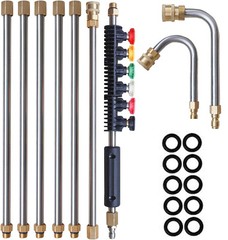 4000PSI High Pressure Washer Extension Wand Replace Lance Gutter Cleaner Nozzle