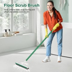 SetSail Upgraded Large 12 in Wide Floor Scrub Brush with White Green-large