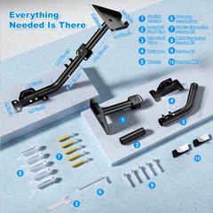 Gen 3 Adjustable Starlink Mount, 360° Rotation, 180° & 45° Tilt Heavy-Duty Me…