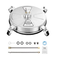 VEVOR 15 Inch 15 w/ Wand & Wheels, Stainless Steel Natural Finish