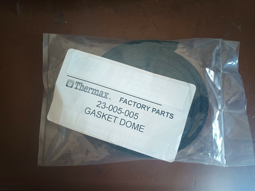 Thermax DV-12 Dome Gasket *BRAND NEW in Sealed Package* Hard to find Item.