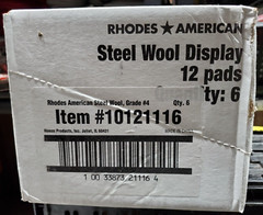 Rhodes American Grade #4 Steel Wool 6x12Packs #106107 *BUNDLE*