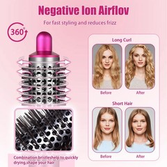 Small Round Volumizing Brush for Dyson, Airwrap Attachment Small, Rose