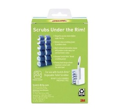 Scotch-Brite 558RF Disposable Toilet Scrubber Refill – Blue/White (10/Pack) New