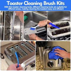 XANGNIER Toaster Cleaning Brush Set,5 Pcs Cleaner Supplies Tools Multicolor