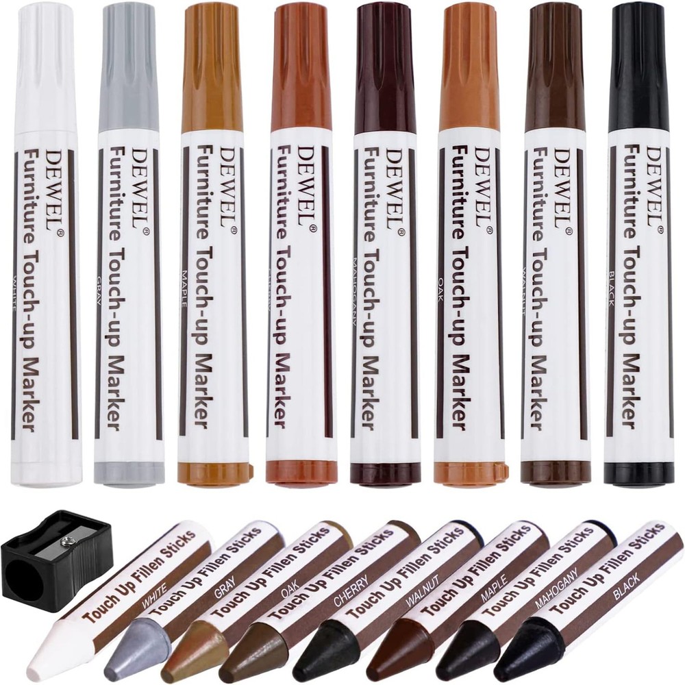 1 Count (Pack of 17), Black, Gray, Maple, Oak, Cherry, Walnut, Mahogany, White