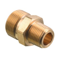 M MINGLE M22 Pressure Washer Fitting, 3/8 Inch NPT Male to 14 mm, brass