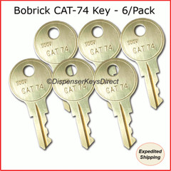 Bobrick CAT-74 Key – (6/pk.) for Paper Towel & Toilet Tissue Dispensers