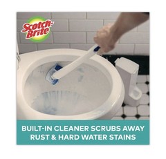 Scotch-Brite 558RF Disposable Toilet Scrubber Refill – Blue/White (10/Pack) New