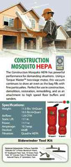 MOSQUITO HEPA-CONSTRUCTION, 45061, 33901, 6q or 10qt BKPK DRY VACUUM W/ TOOL KIT